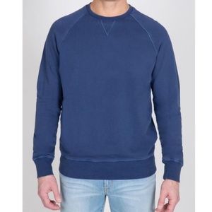 Slate & Stone Men Issac Crewneck Sweatshirt in Wasind Blue Size Extra La…